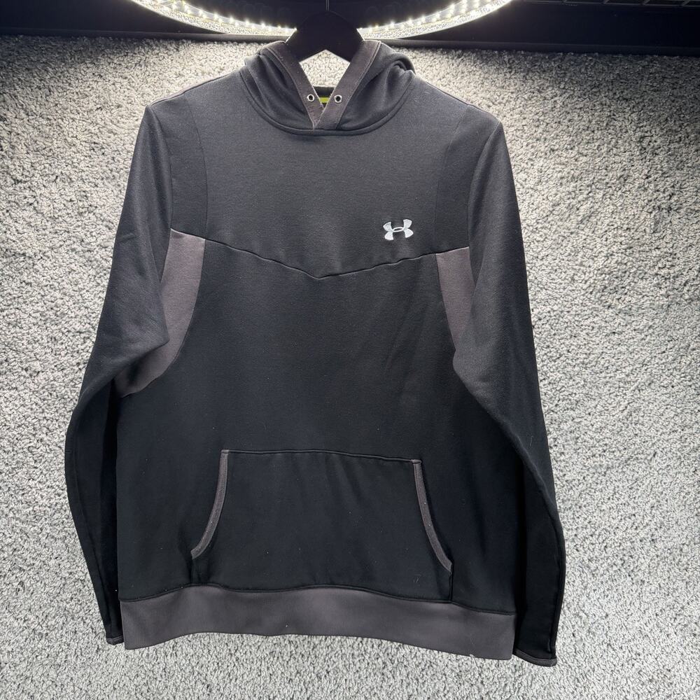 Under Armour Catalyst Hoodie Men’s L Black Gray Loose AllSeasonGear Pullover